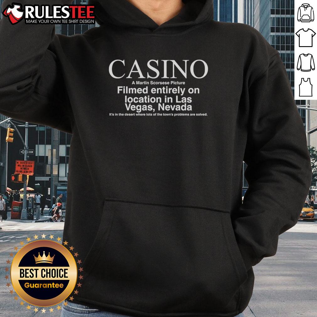 Official Cast And Crew 1996 Pesci Casino A Martin Scorsese Picture T-Shirt - Image 2