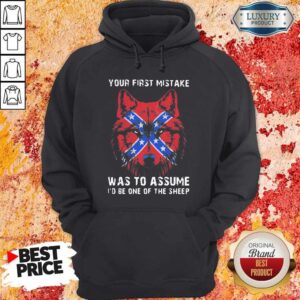 Alternative view of Your First Mistake Was To Assume Id Be One Of The Sheep Wolves Red Star American Shirt