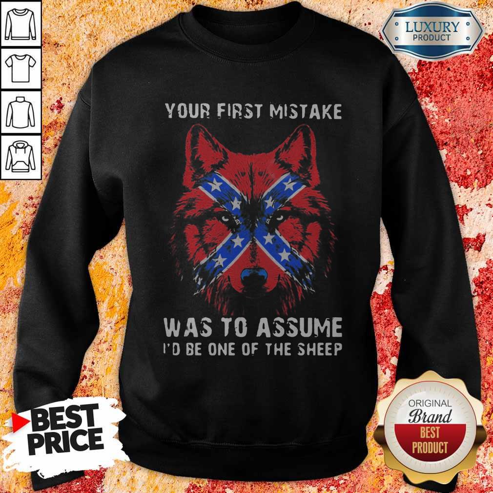 Your First Mistake Was To Assume Id Be One Of The Sheep Wolves Red Star American Shirt - Image 5