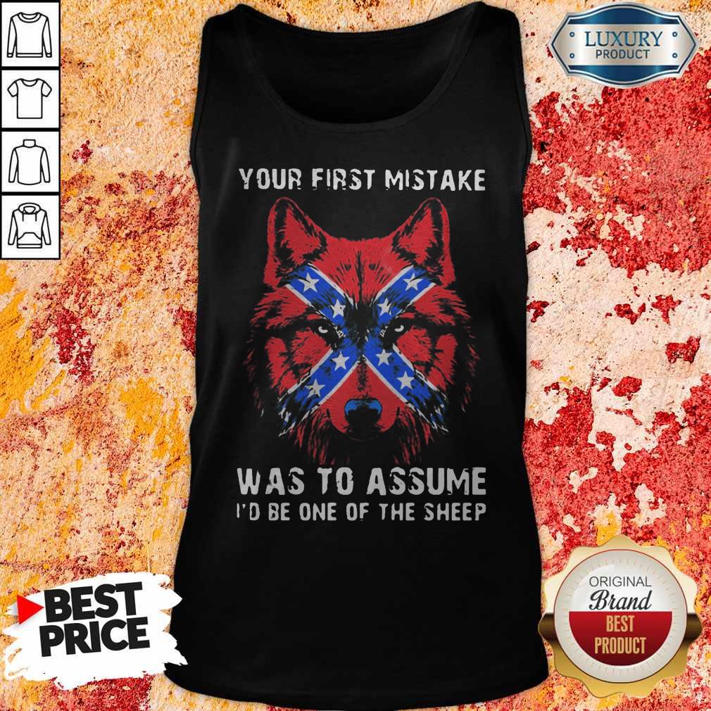 Your First Mistake Was To Assume Id Be One Of The Sheep Wolves Red Star American Shirt - Image 4