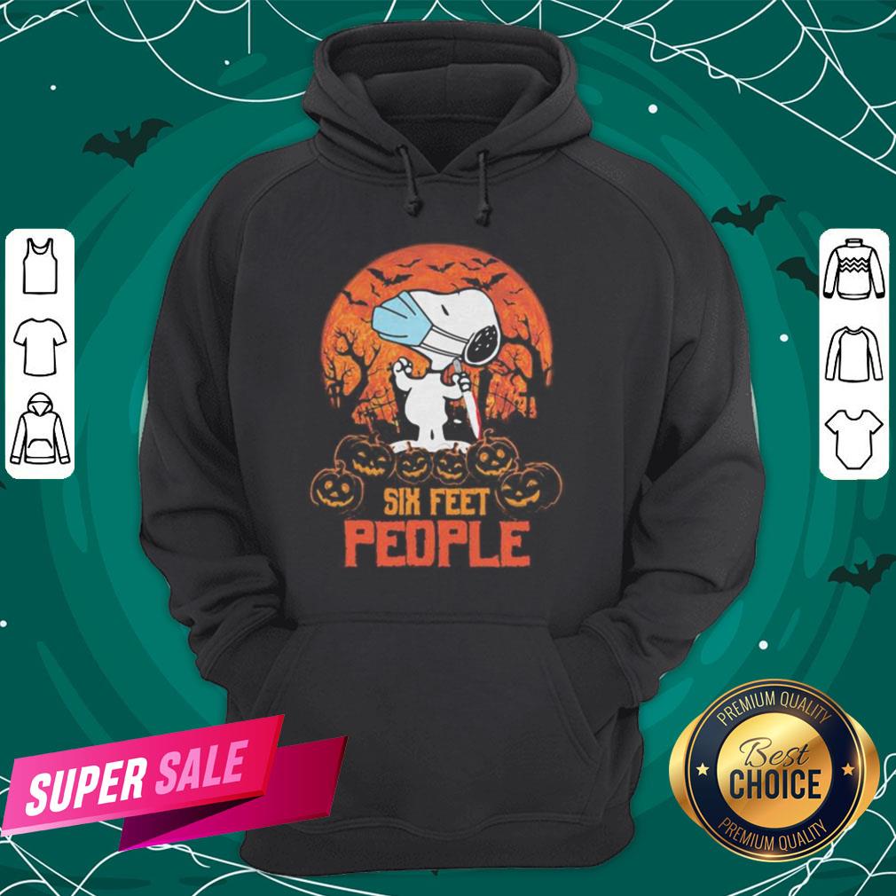 Halloween Snoopy Six Feet People Pumpkins Shirt - Image 5