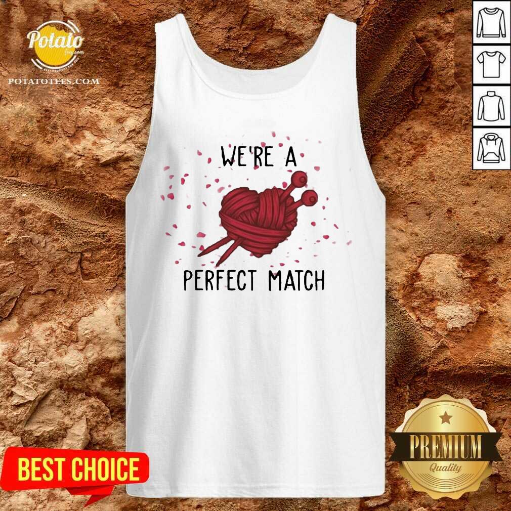 Official Crochet We’re A Perfect Match Valentine Shirt - Image 2
