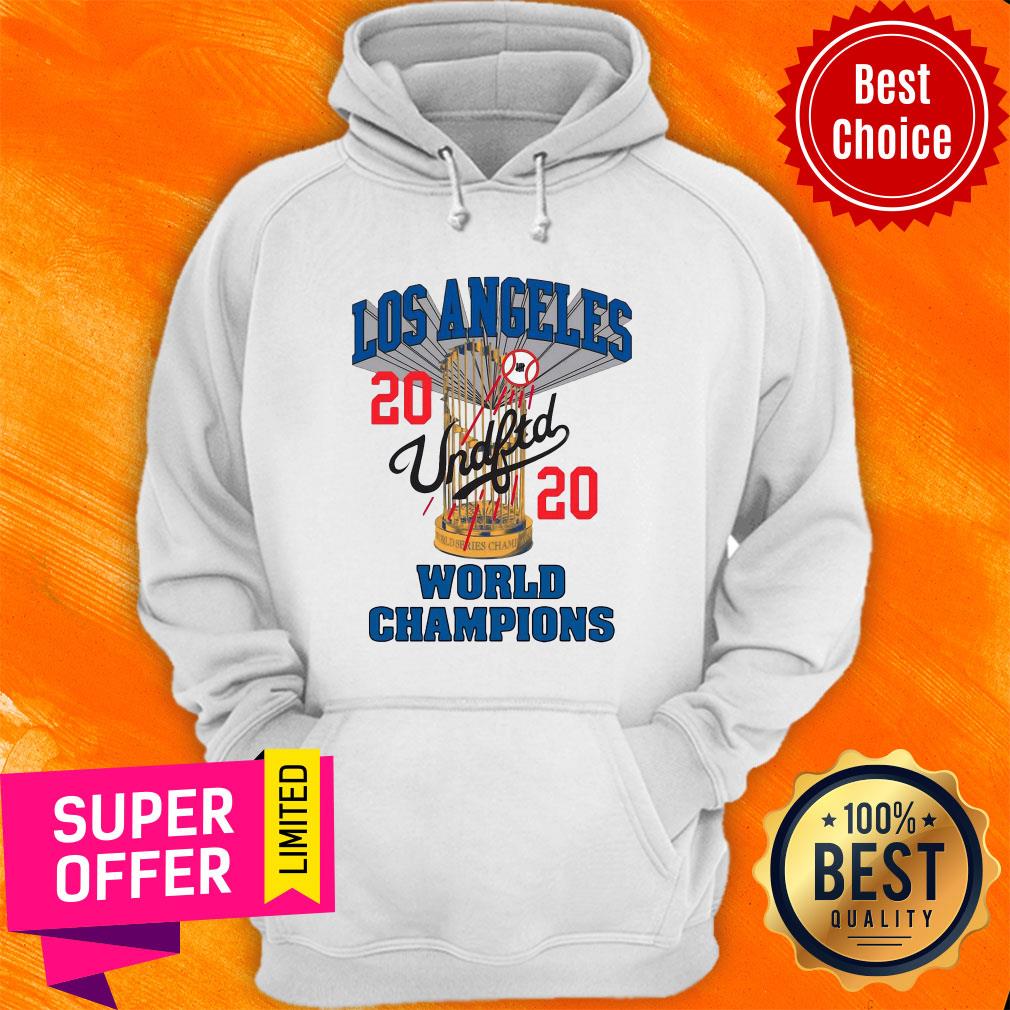 MLB Los Angeles Dodgers Undefeated 2020 World Championship Dodgers National League Champions 2020 Blue Shirt - Image 2