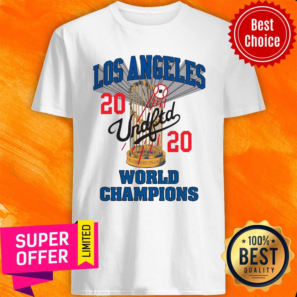 MLB Los Angeles Dodgers Undefeated 2020 World Championship Dodgers National League Champions 2020 Blue Shirt