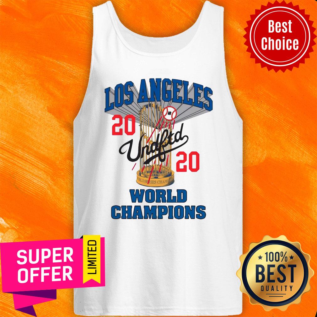 MLB Los Angeles Dodgers Undefeated 2020 World Championship Dodgers National League Champions 2020 Blue Shirt - Image 4