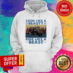 Alternative view of Look Like A Beauty Ride Like A Beast Vintage Shirt