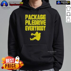 Alternative view of Official Kevin Package Piledrive Everybody T-Shirt