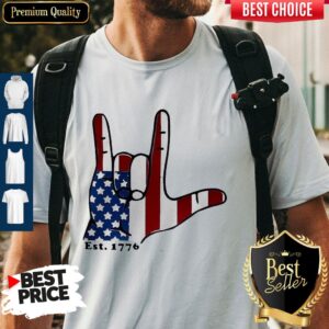 Signature Langue Est 1776 American Shirt
