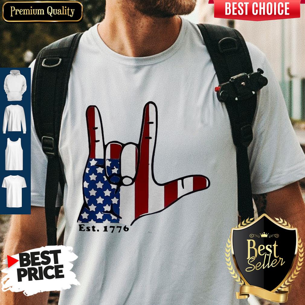Signature Langue Est 1776 American Shirt
