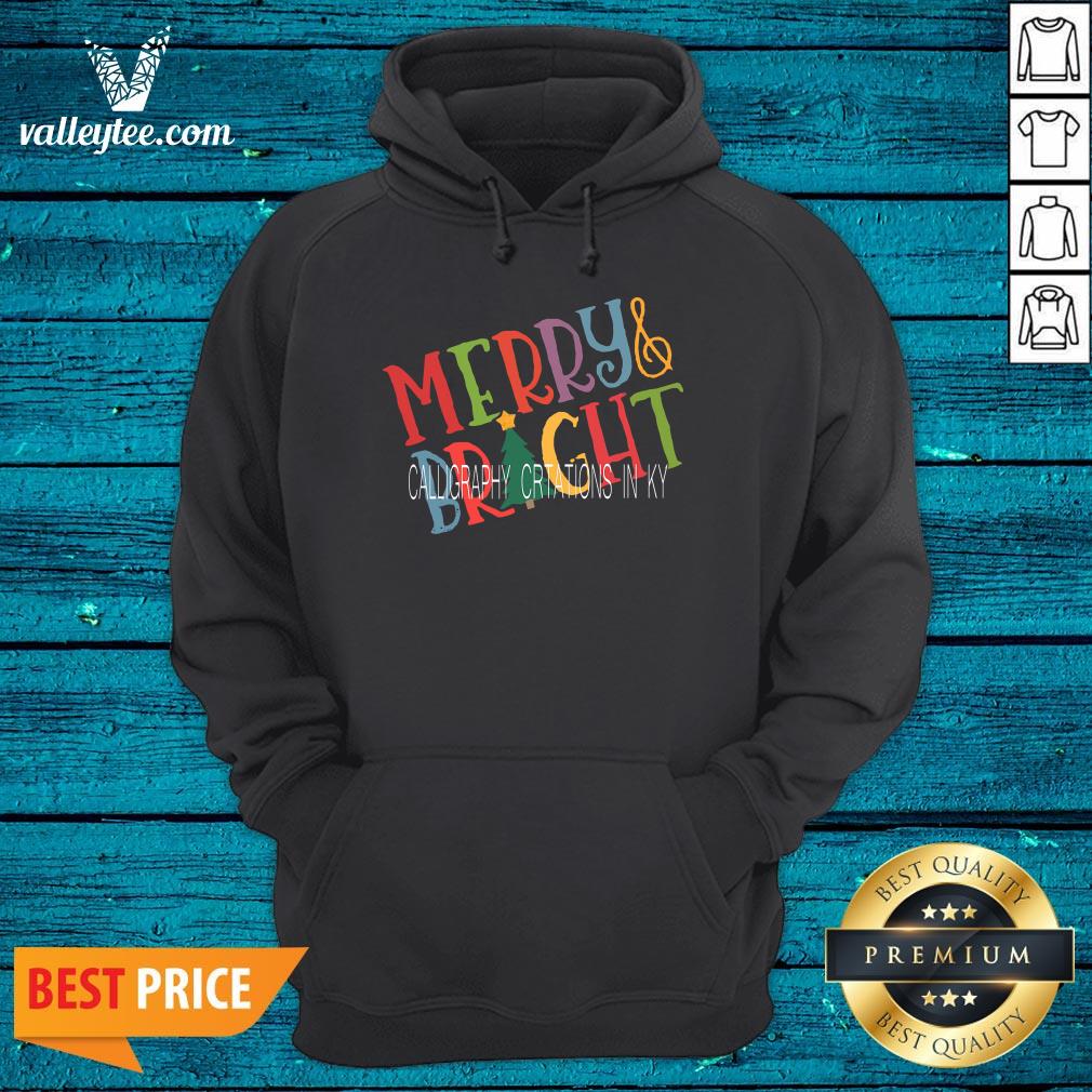Wicked Merry And Bright Calligraphy Creations In Ky Shirt - Image 3