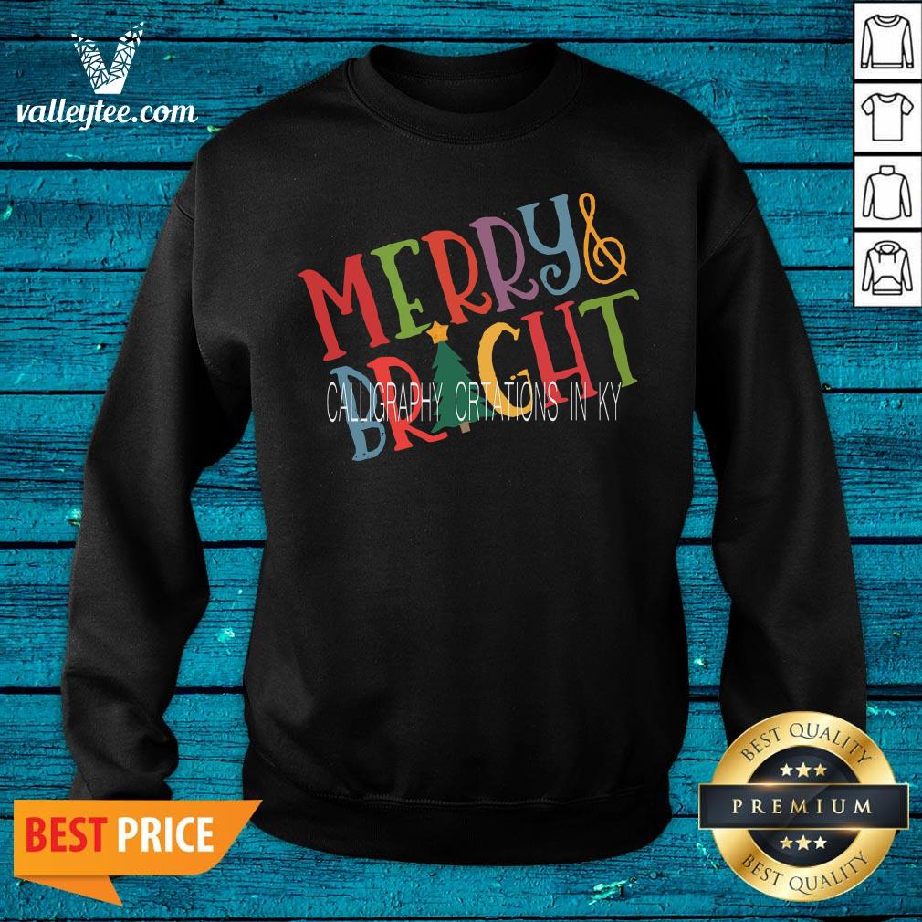 Wicked Merry And Bright Calligraphy Creations In Ky Shirt - Image 2