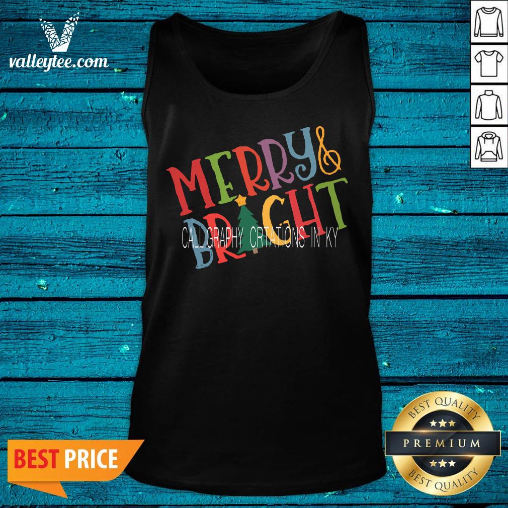 Wicked Merry And Bright Calligraphy Creations In Ky Shirt - Image 5
