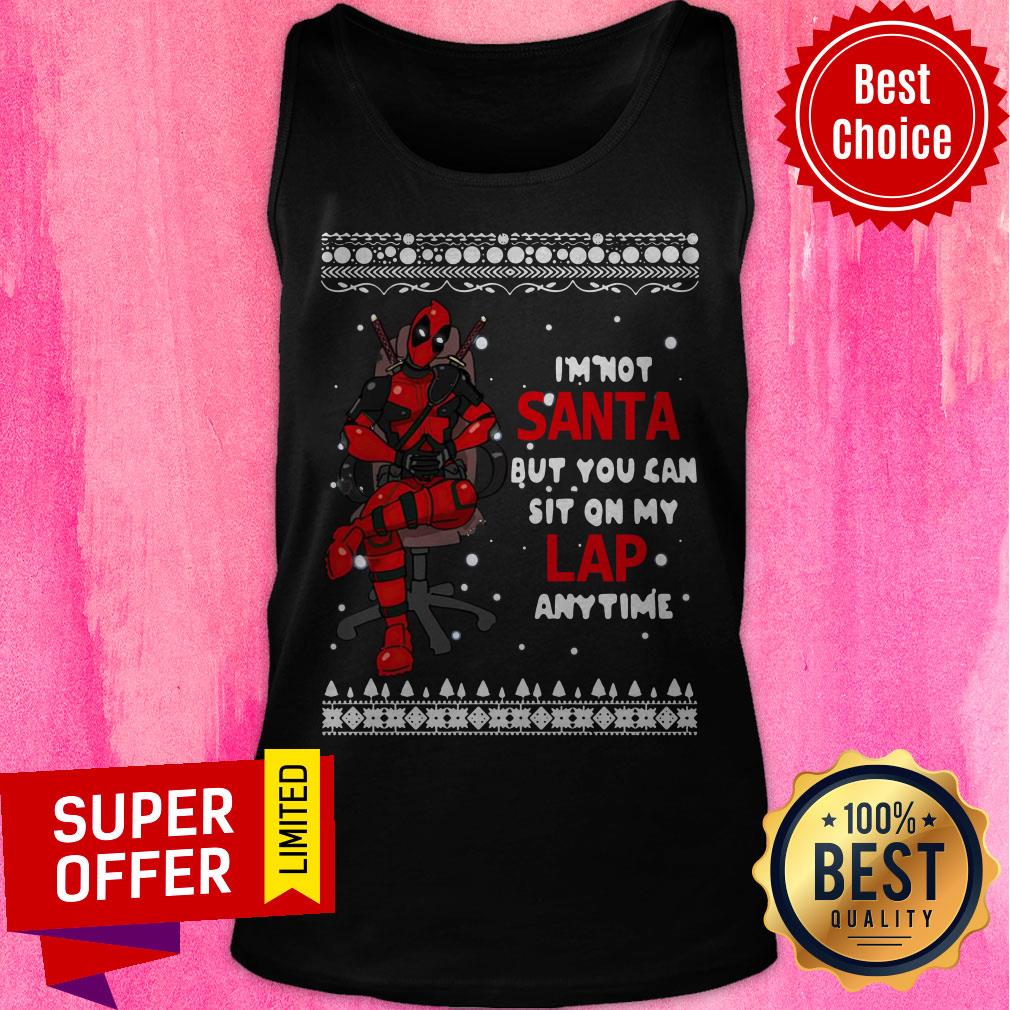 Deadpool I'm Not Santa But You Can Sit On My Lap Anytime Christmas Shirt - Image 5