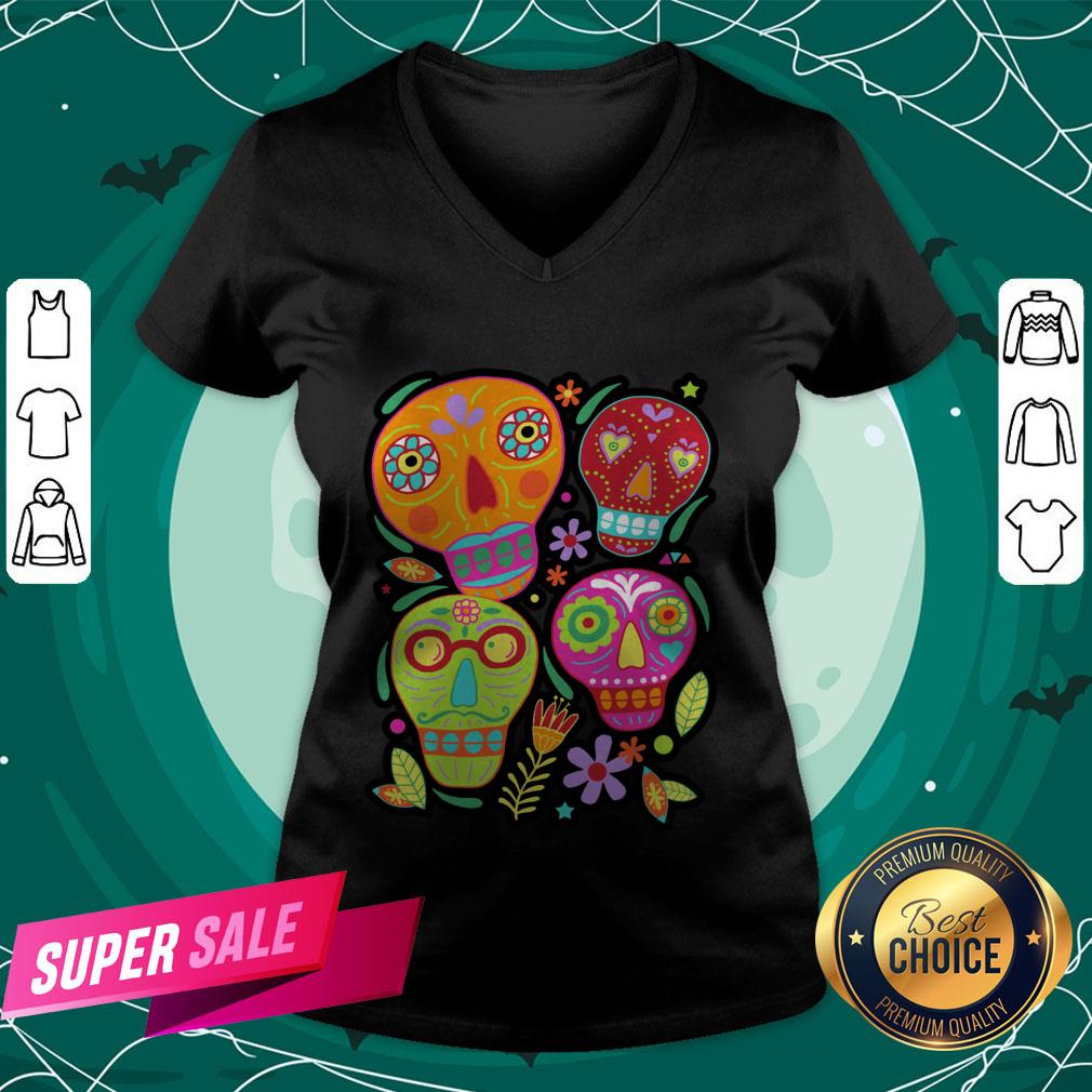 Day Of The Dead Dia De Muertos Sugar Skulltastic Shirt - Image 2