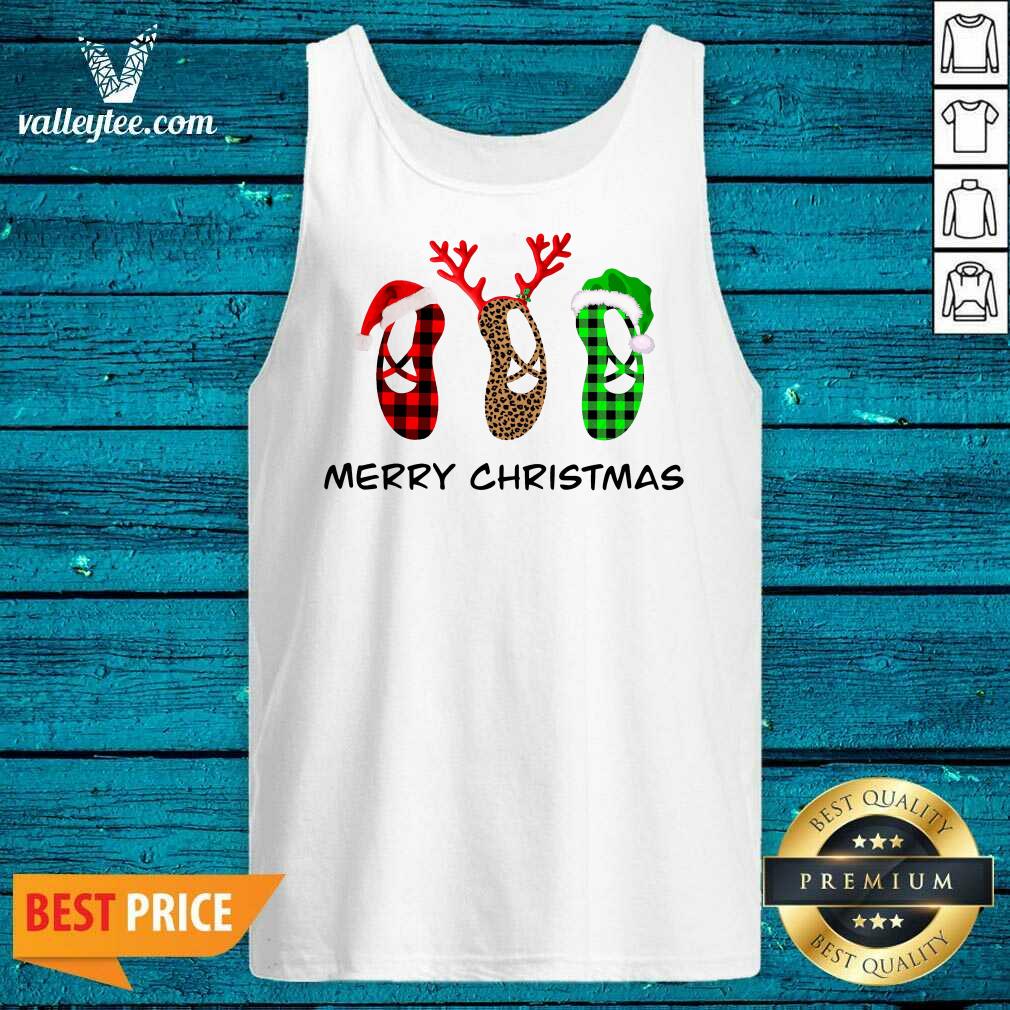 Super Nice l Ballet Shoes Santa Merry Christmas Shirt - Image 4