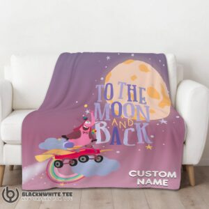 Alternative view of Cute Perfect Disney Inside Out Bing Bong To The Moon And Back Blanket Fleece Customized Blanket