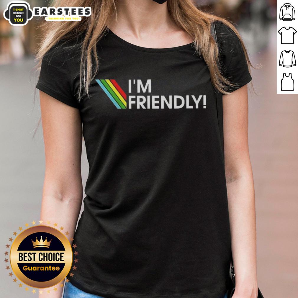 Funny I'm Friendly Arc Raiders Logo T-Shirt - Image 3