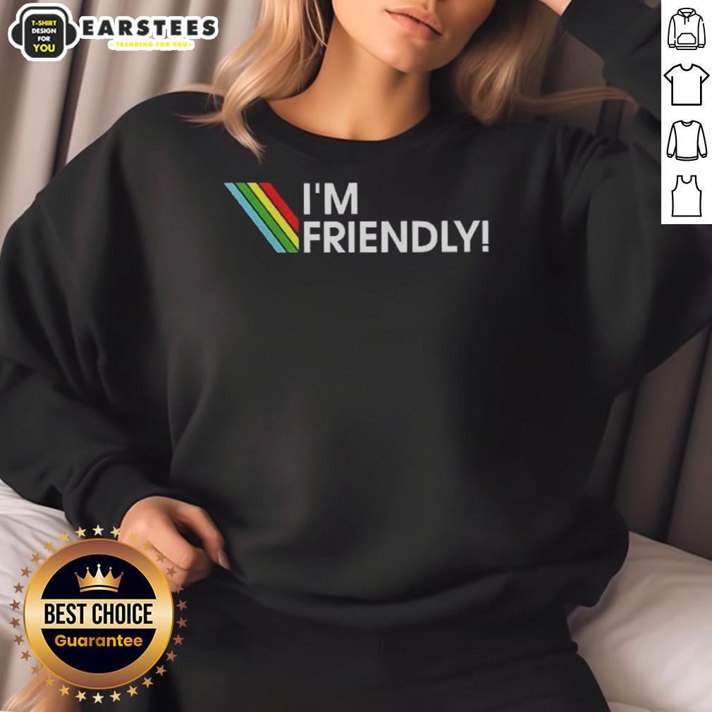 Funny I'm Friendly Arc Raiders Logo T-Shirt - Image 5