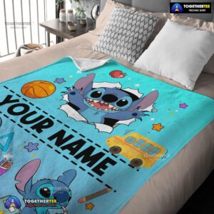 Alternative view of Official Cartoon Disney Stitch Super Cozy Blankets Customize Blanket