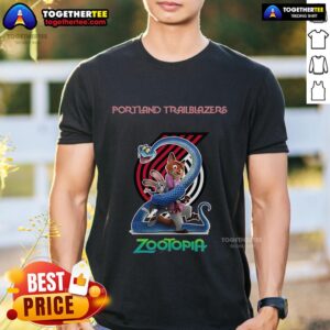 Premium Portland Trail Blazers Zootopia 2 T-Shirt