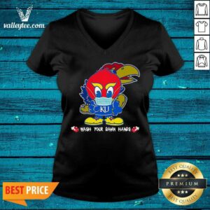 Alternative view of Awesome Kansas Jayhawks Damn Hands Covid-19 Shirt