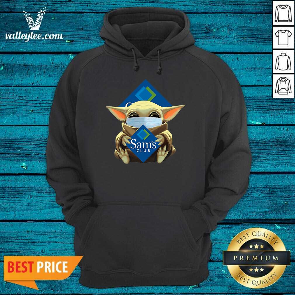 Awesome Star Baby Yoda Mask Hug Sams Club Covid-19 Shirt - Image 2