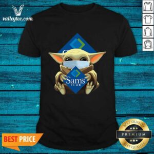 Awesome Star Baby Yoda Mask Hug Sams Club Covid-19 Shirt