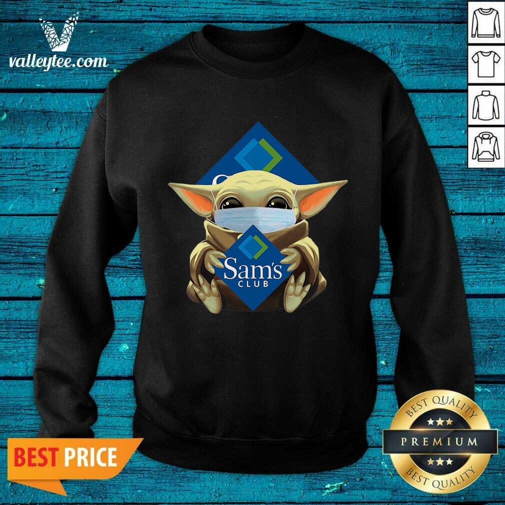 Awesome Star Baby Yoda Mask Hug Sams Club Covid-19 Shirt - Image 5