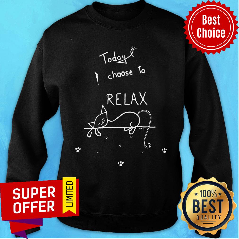 Cat Today I Choose To Relax Shirt - Image 4