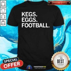 Hot Kegs Eggs Football T-Shirt