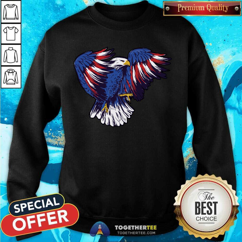 Eagle American Flag 4th Of July Shirt - Image 2