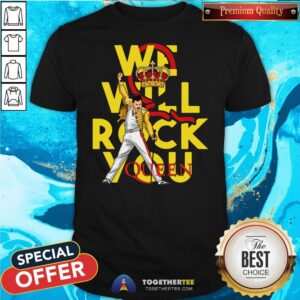Pretty Freddie Mercury We Will Rock You Queen Shirt