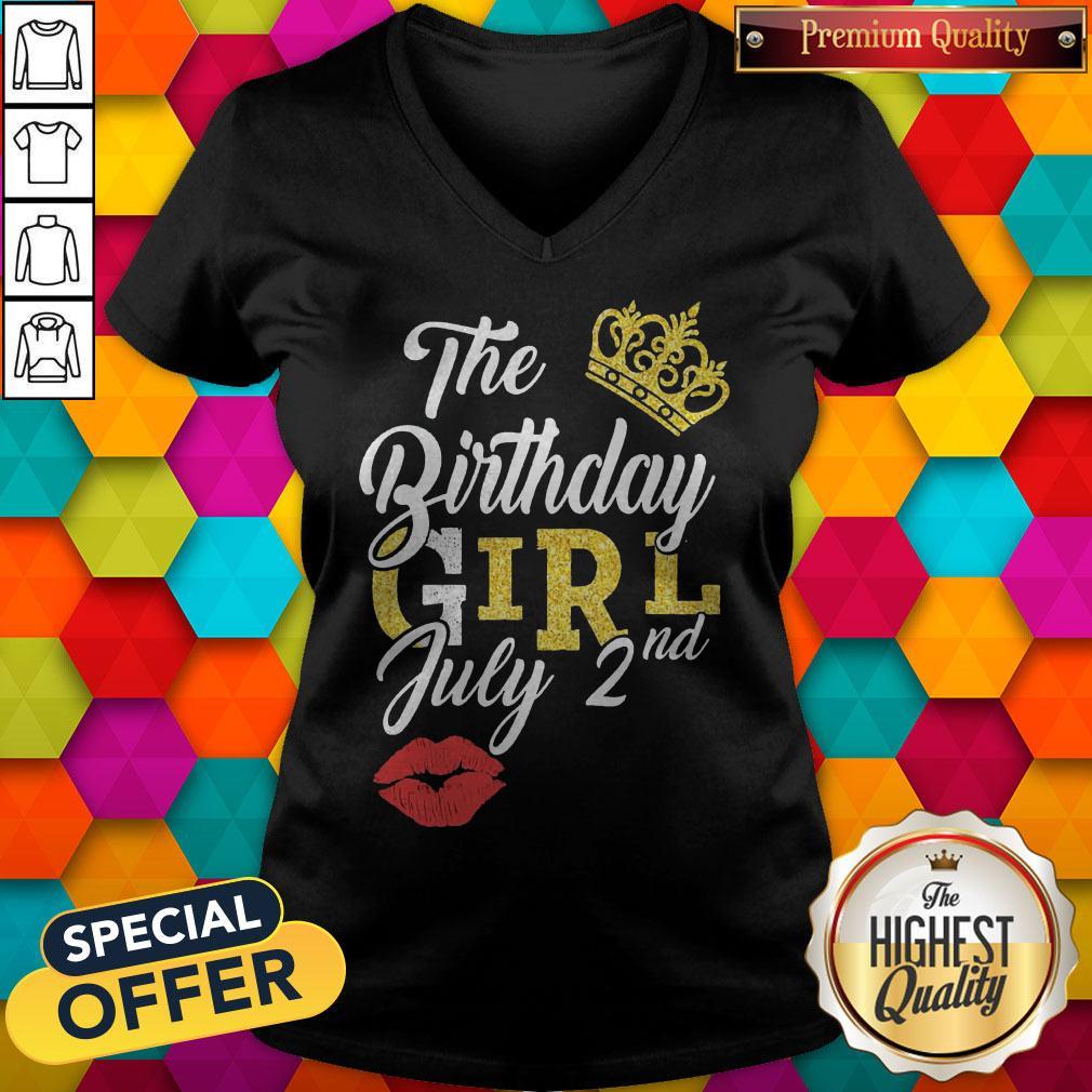 Queen Lip The Birthday Girl July 2nd Diamond Shirt - Image 2