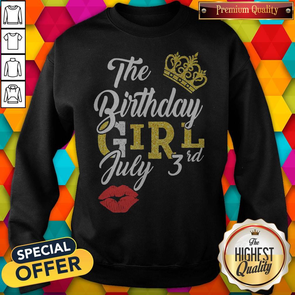 Queen Lip The Birthday Girl July 3rd Diamond Shirt - Image 4