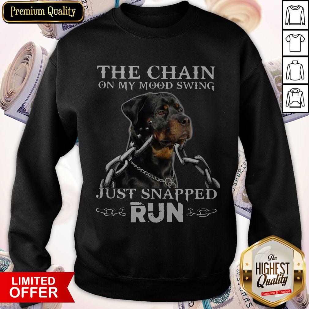 Rottweiler The Chain On My Mood Swing Just Snapped Run Shirt - Image 2