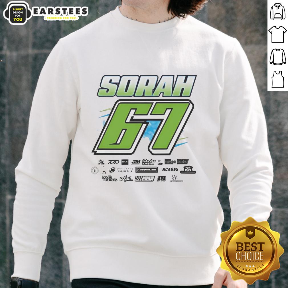 Premium Sorah 67 Race Car Driver Motorsports Fan Speedway Auto Racing Enthusiast Apparel T-Shirt - Image 5