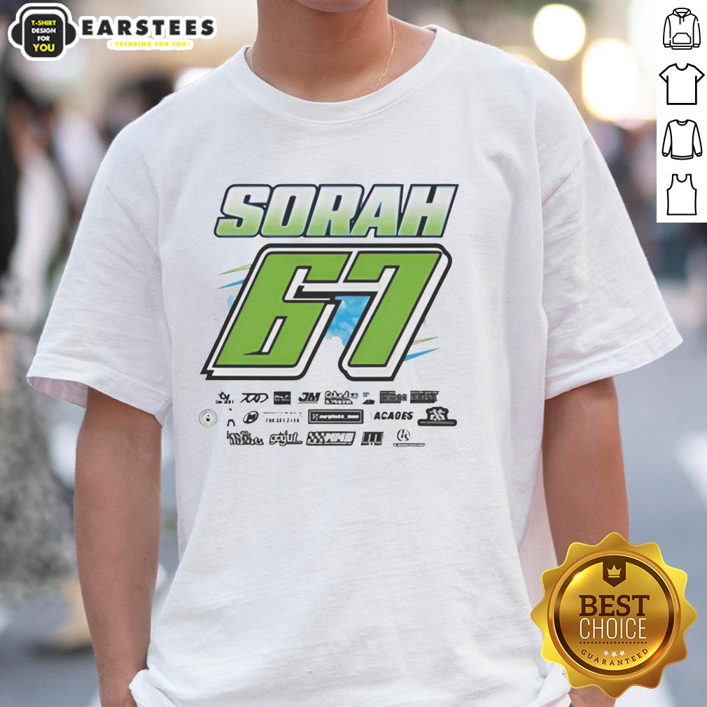 Premium Sorah 67 Race Car Driver Motorsports Fan Speedway Auto Racing Enthusiast Apparel T-Shirt