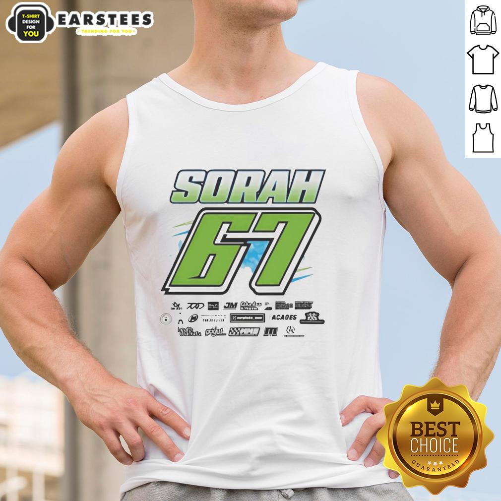 Premium Sorah 67 Race Car Driver Motorsports Fan Speedway Auto Racing Enthusiast Apparel T-Shirt - Image 4