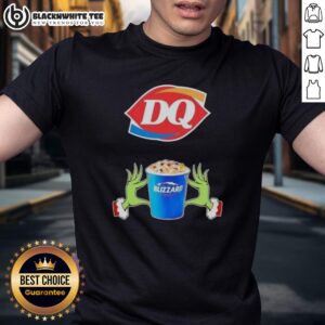 Happy Grinch Hands Love Dairy Queen Merry Christmas T-Shirt