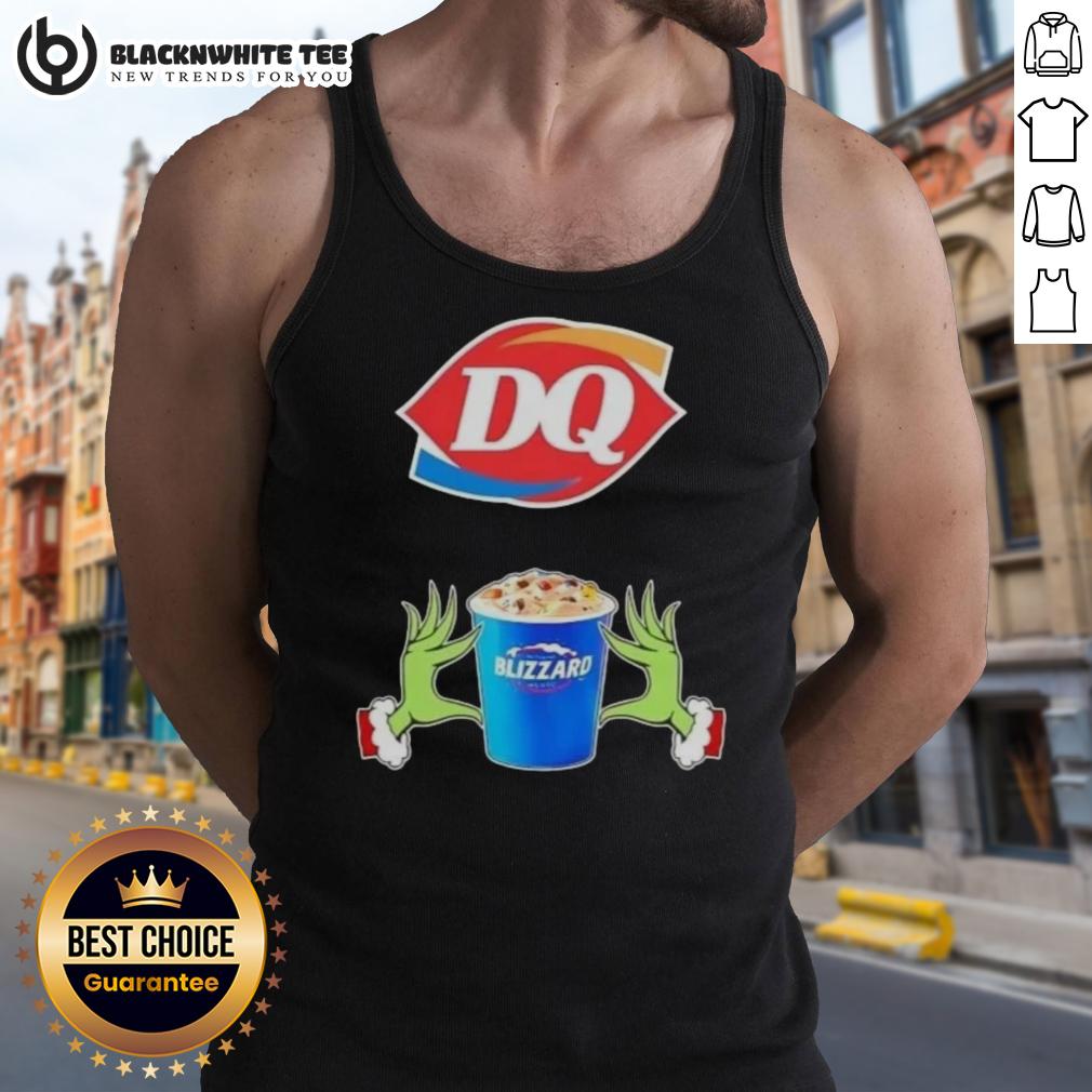 Happy Grinch Hands Love Dairy Queen Merry Christmas T-Shirt - Image 4