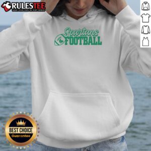 Alternative view of Official Spartans Football Block T-Shirt