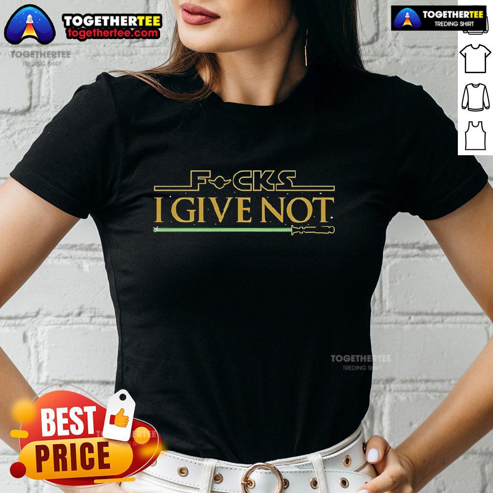 Official Star Wars Fcks I Give Not Lightsaber T-Shirt - Image 3