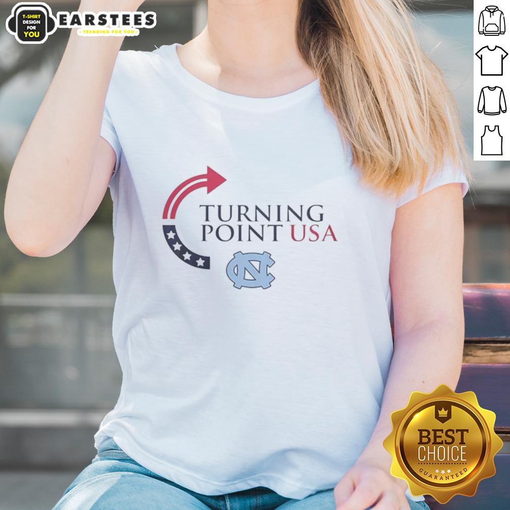 Premium North Carolina Tar Heels X Freedom Turning Point Usa Charlie Kirk T-Shirt - Image 3