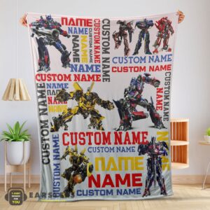 Good Transformers Optimus Prime & Bumblebee Blanket Fleece Customized Blanket