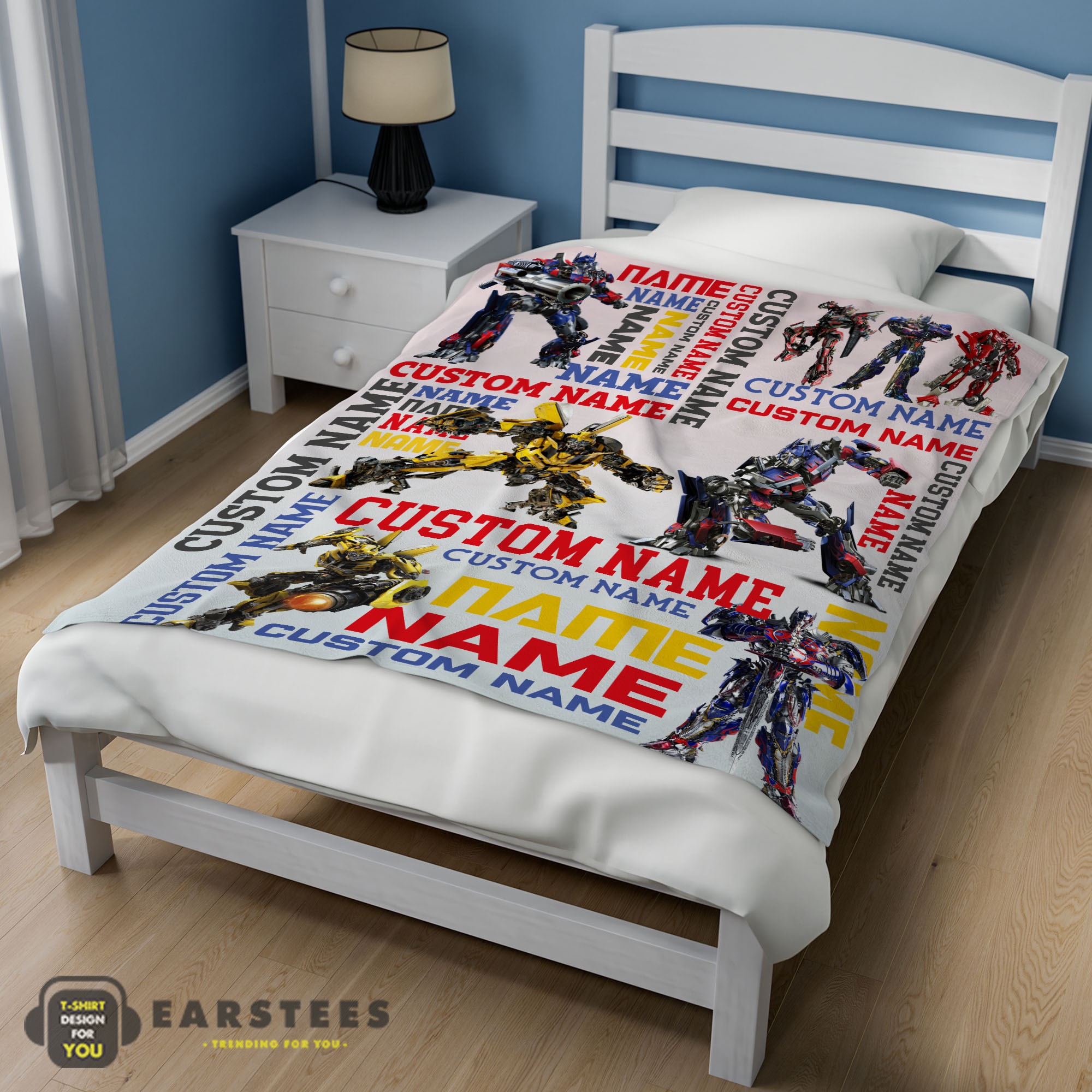 Good Transformers Optimus Prime & Bumblebee Blanket Fleece Customized Blanket - Image 3