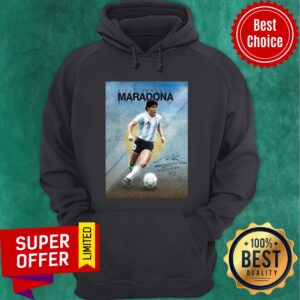 Alternative view of Funny Rip Diego Maradona Signed Argentina 1986 Shirt