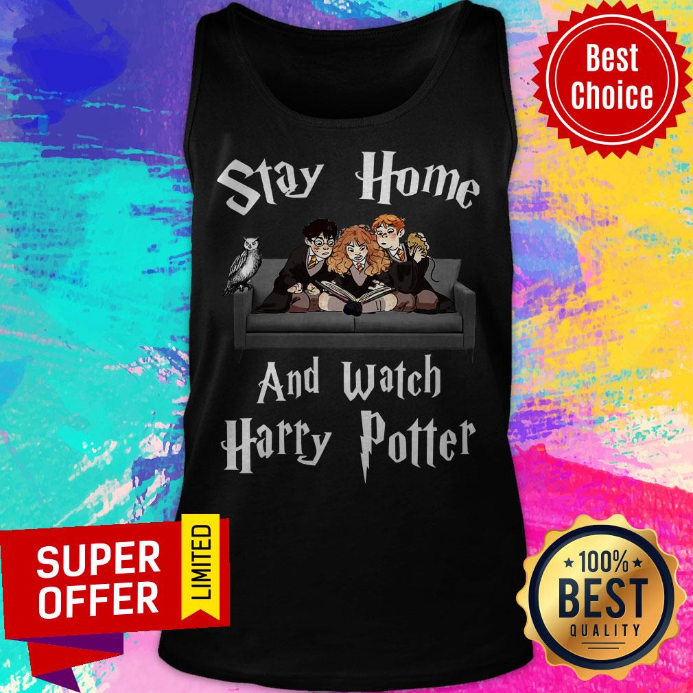 Premium Stay Home And Watch Harry Potter Face Mask Shirt - Image 4