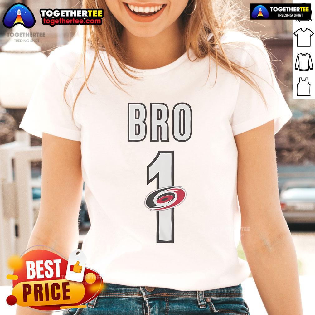 Official Carolina Hurricanes Number 1 Bro T-Shirt - Image 3