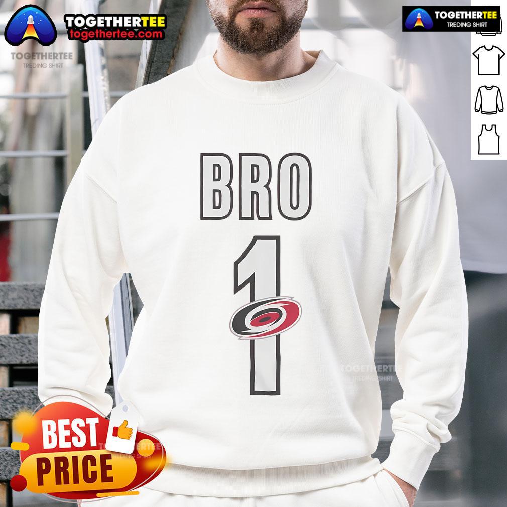 Official Carolina Hurricanes Number 1 Bro T-Shirt - Image 5