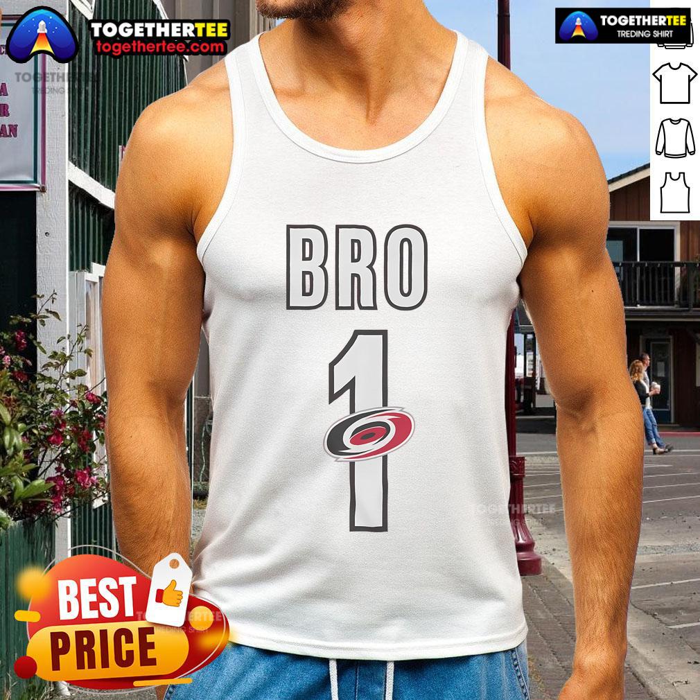 Official Carolina Hurricanes Number 1 Bro T-Shirt - Image 4